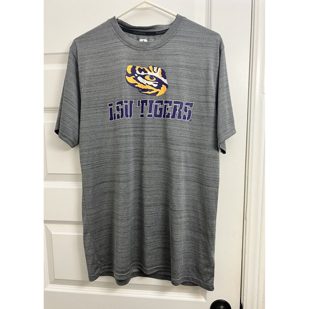 LSU Tigers Gray Shirt Large Eye Of The Tiger College Shirt Death Valley Mike